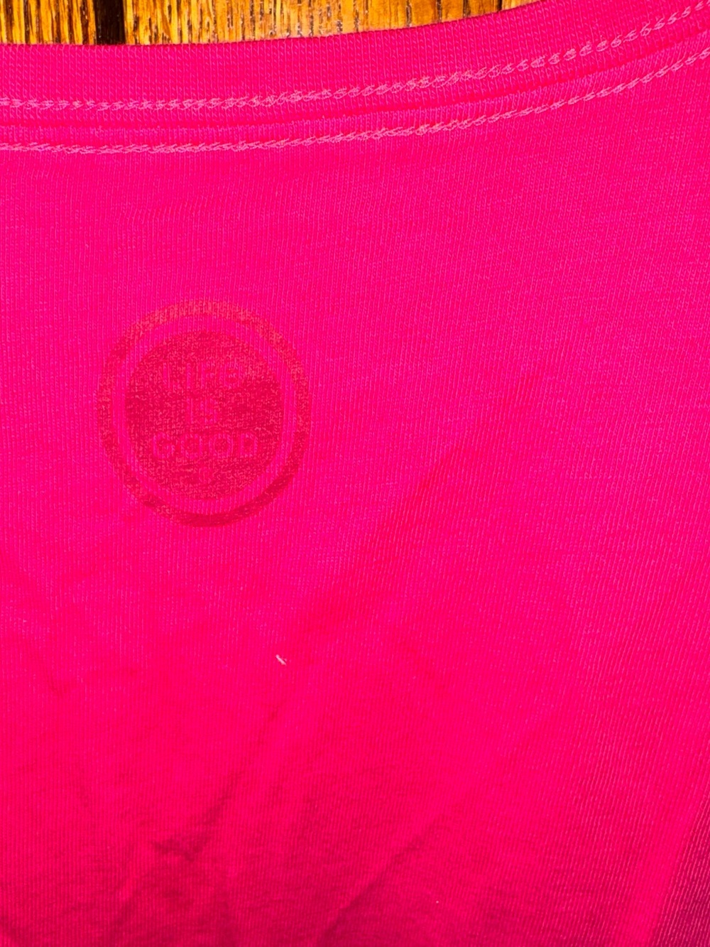 Life Is Good Hot Pink 'Dog Days' Long Sleeve Tee - Picture 4 of 6